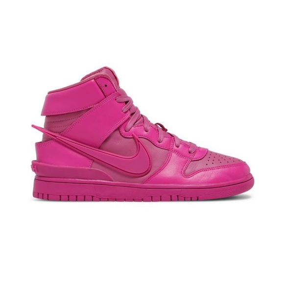Nike Shoes - Nike Dunk High x AMBUSH in Active Fuchsia w. Extended Swoosh CU7544-600